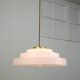 Suspension en laiton et plexiglas cascade mid-century