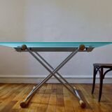 Height-adjustable designer table