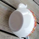 Enamelled sheet metal teapot