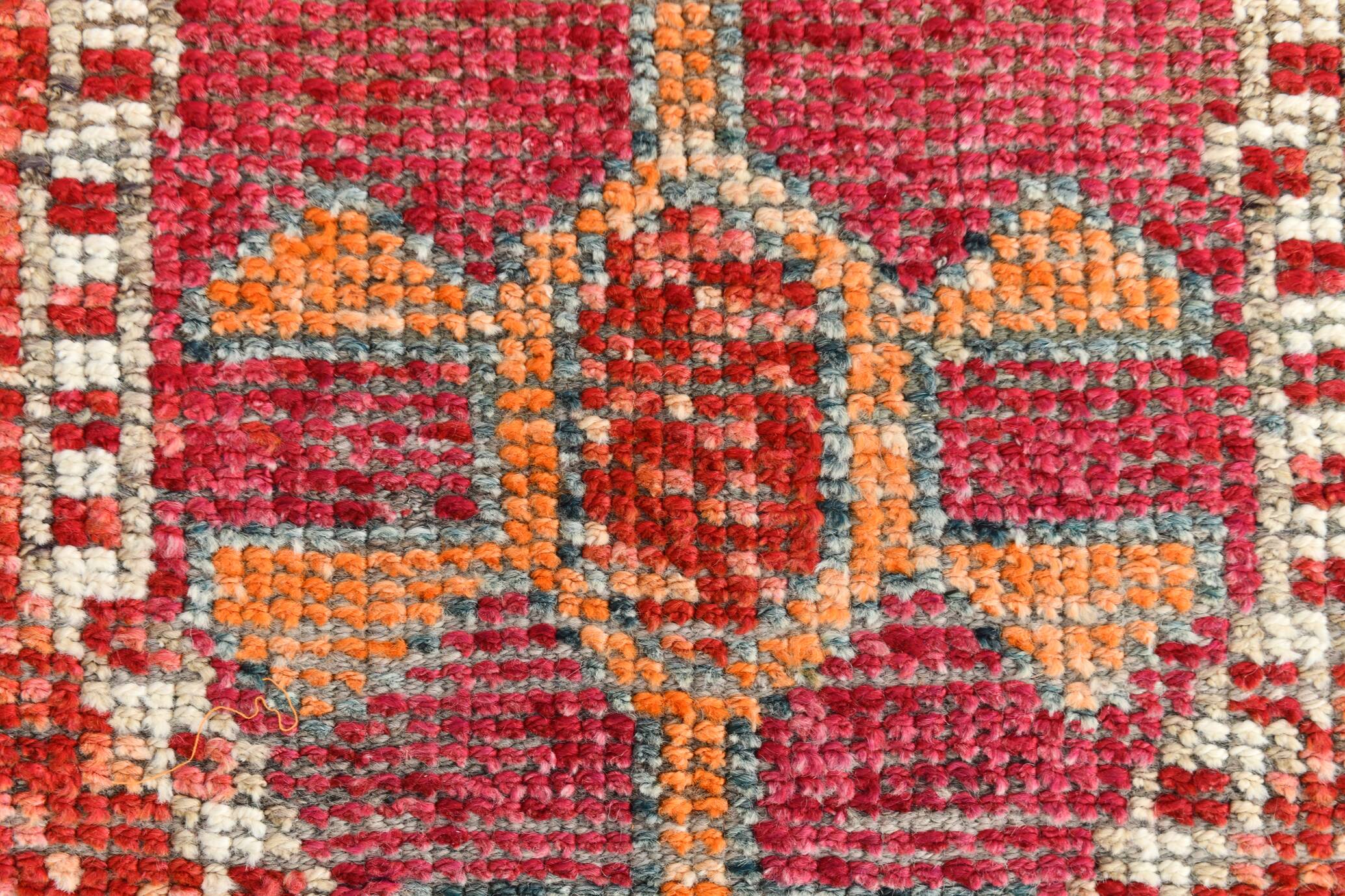 3x12 Soft Red Vintage Runner Rug, Turkish Hallway Runner, 94x358 Cm