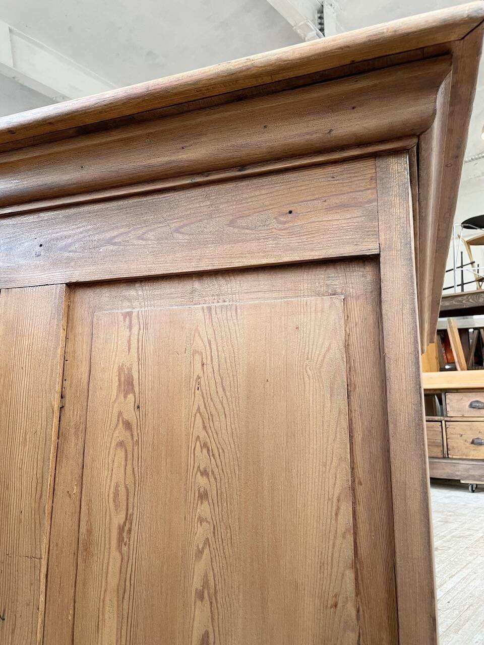 2m pine counter or central island with storage