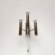 Paire d'appliques chromés Space Age, années 1960