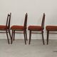 Set of 4 dining chairs TON Bystrice Antonin Suman orange fabric
