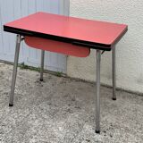 Red Formica table