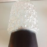 Glass ceiling light structured by RZB Leuchten, vintage 60/70s