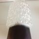 Glass ceiling light structured by RZB Leuchten, vintage 60/70s