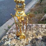 Brass fireplace servant