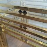 Set of 3 nesting brass tables