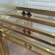 Set of 3 nesting brass tables