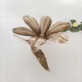 Brass flower ashtray