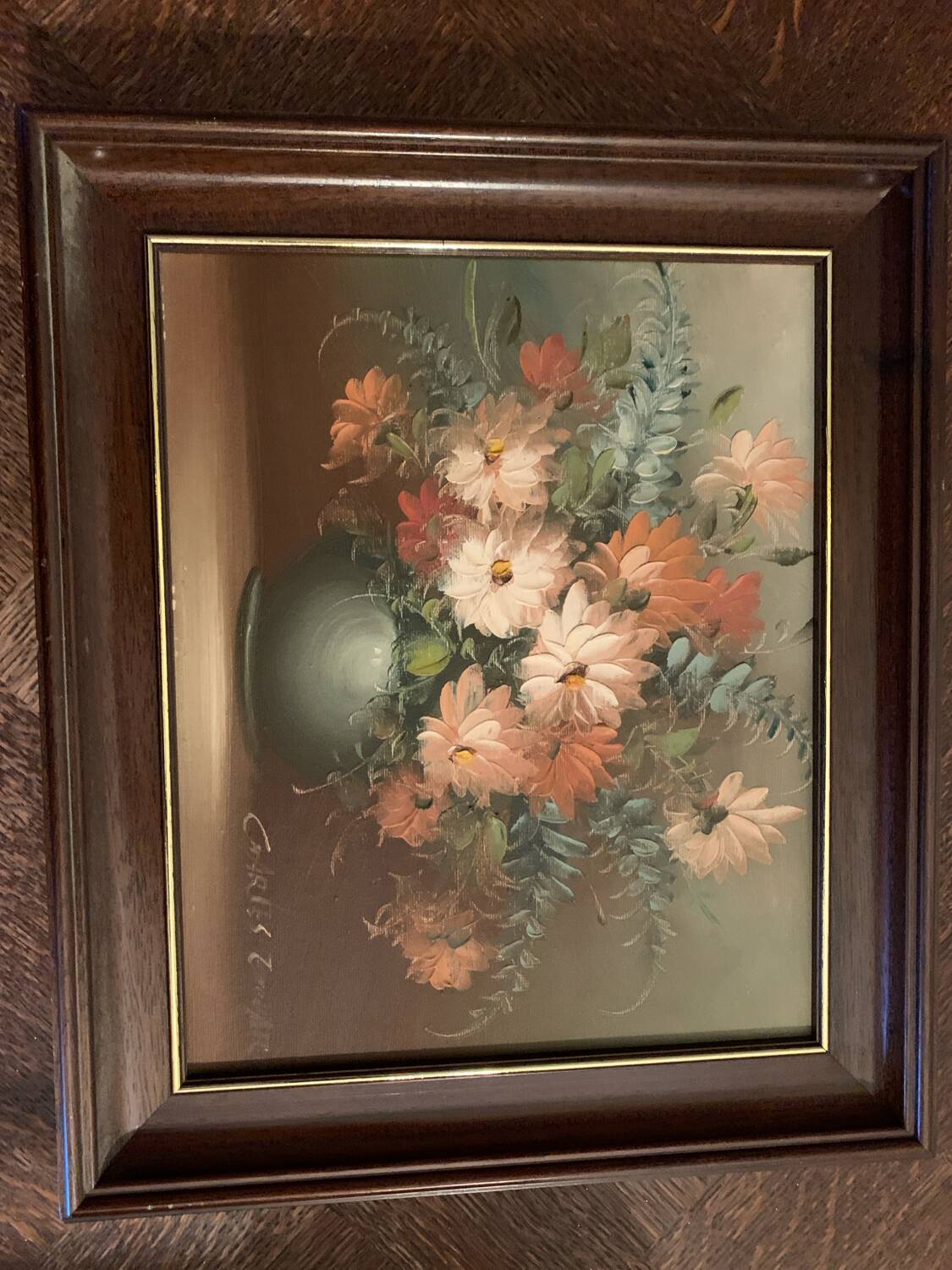 Painting by Charles E.