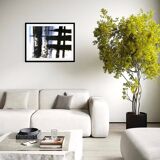 Original and unique abstract painting - Tribute to Soulages