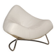 Falkenberg x Rom AG - White leather and chrome-plated steel armchair - c. 1990 - BE