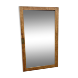 Antique mirror on an elm wardrobe door