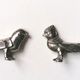 Set of 9 art deco animal knife holders