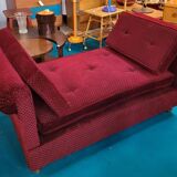 Burgundy red velvet meridian 50s
