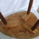 Plant holder tripod in red formica