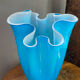 Large multi-layer glass handkerchief vase