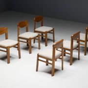 Chaise de salle à manger brutaliste, France, années 1960