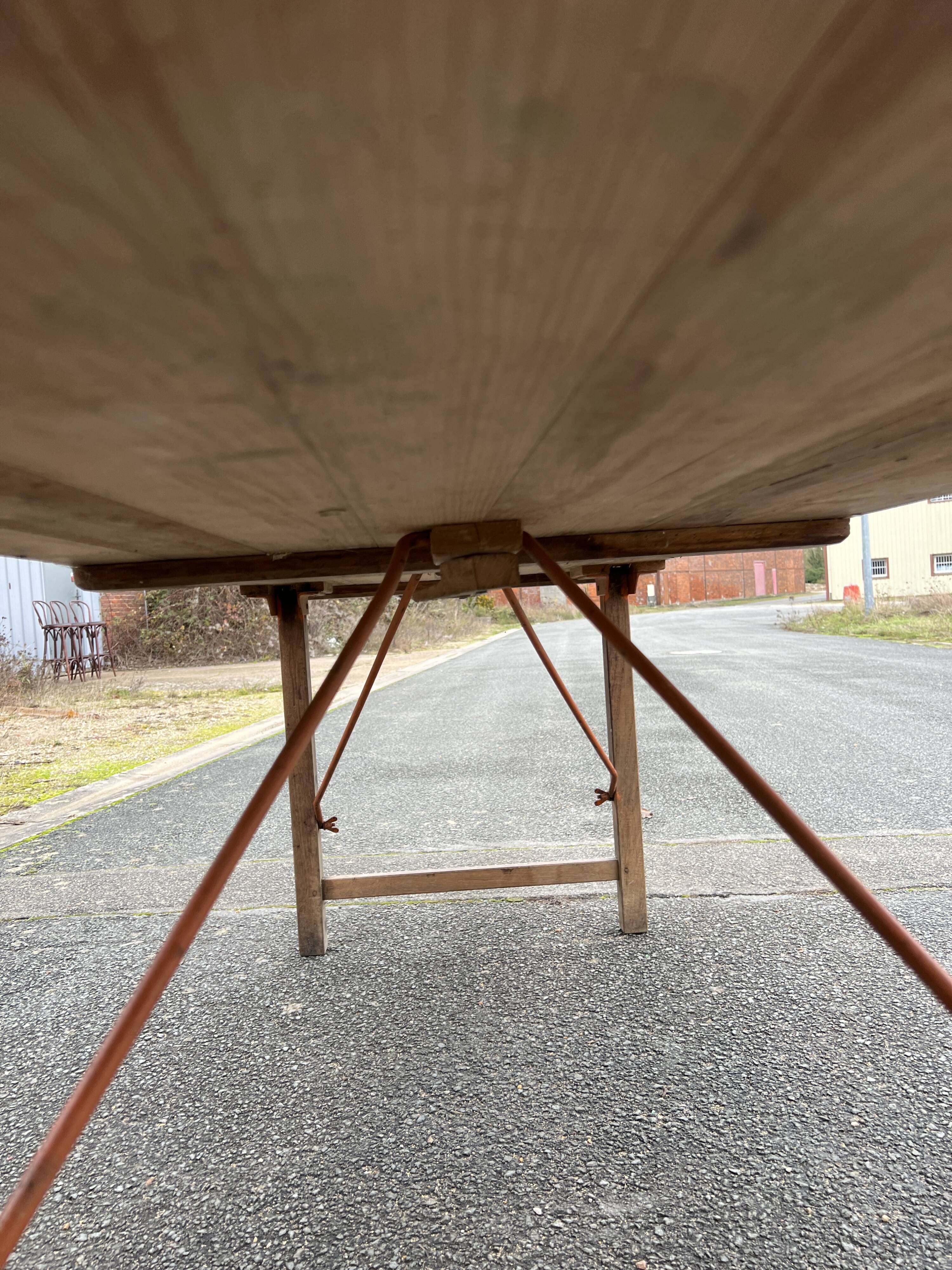 Old folding table