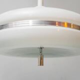 Space Age chandelier in metal and plastic, 1970s vintage modernism