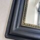 Louis Philippe mirror in black and gold