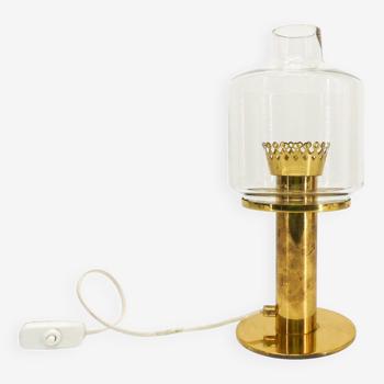 Scandinavian lamp Hans-Agne Jakobsson brass and glass B 102