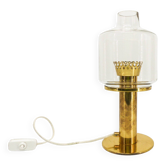 Scandinavian lamp Hans-Agne Jakobsson brass and glass B 102