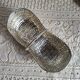Woven silver-plated metal basket
