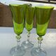 5 colorful champagne flutes