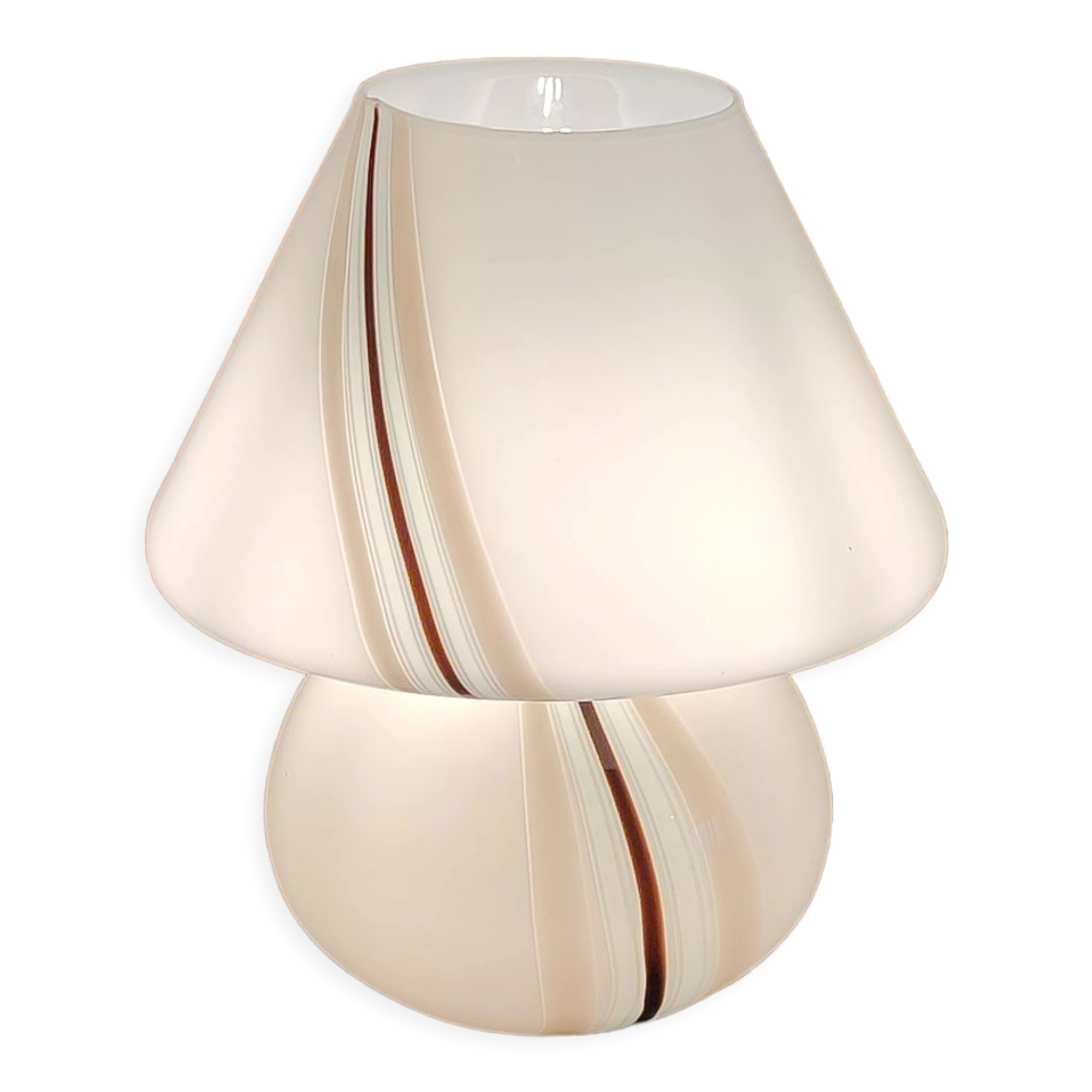 Paolo Venini mushroom desk lamp murano glass 1960 venice