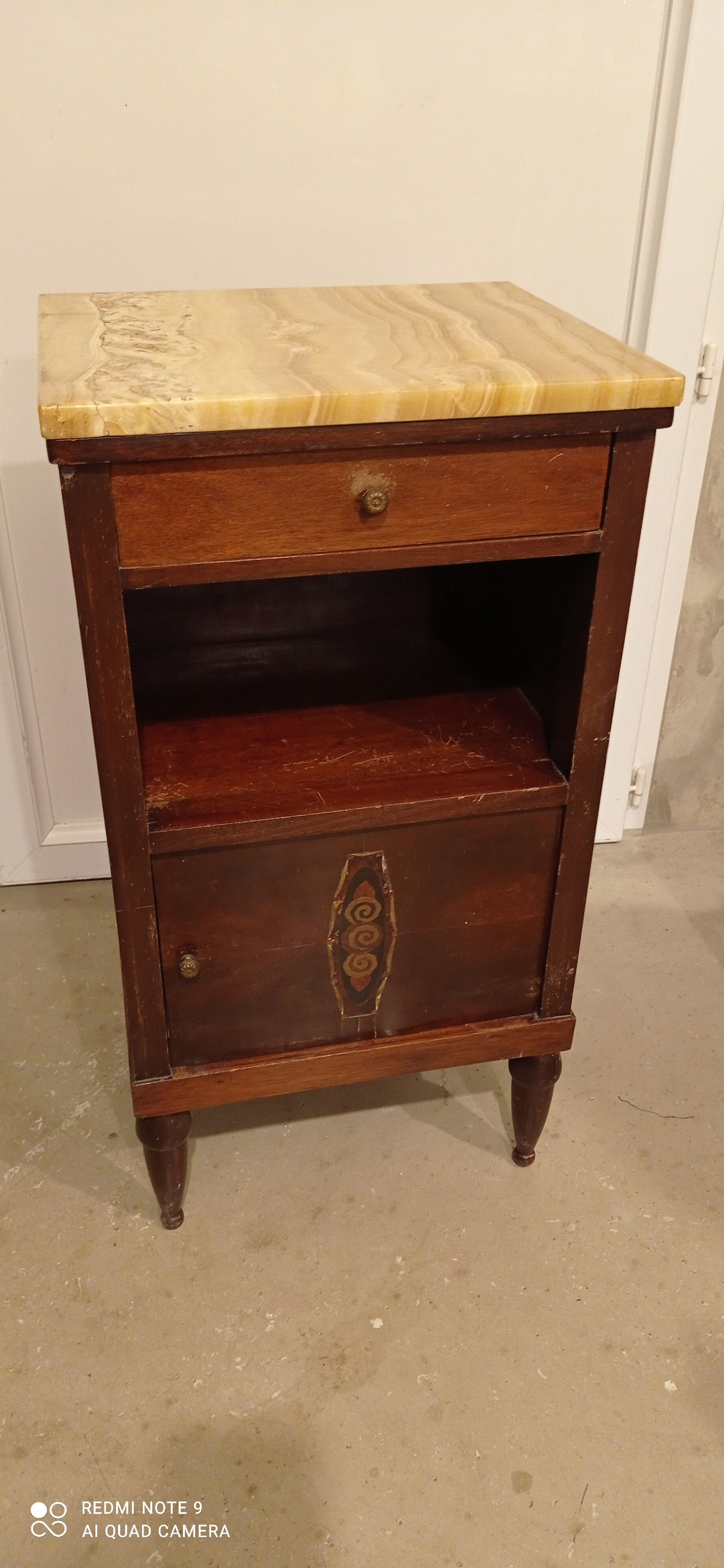 Antique entryway or bedside cabinet