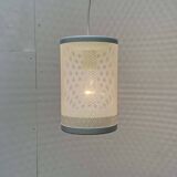 Minimalist perforated metal pendant lamp by Orno, Finland.