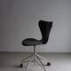 3117 Black swivel chair by Arne Jacobsen for Fritz Hansen