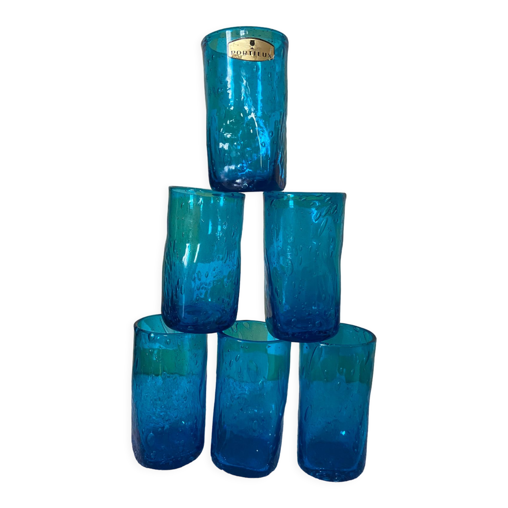 Set of 6 portative glasses