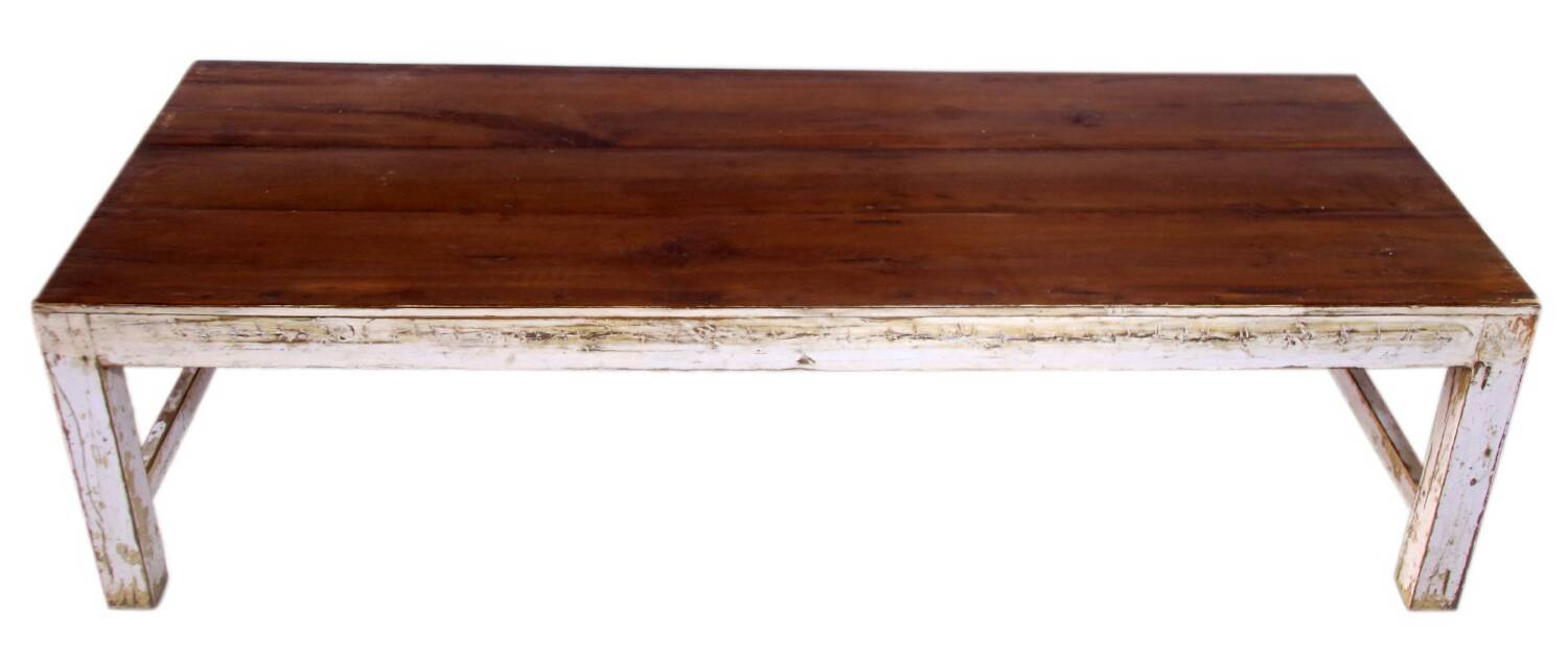 Antique coffee table in Burmese teak.