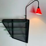 Wall shelf floor lamp