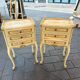 Pair of hand-painted Venetian bedside tables – baroque style
