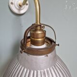 Brass and mercury glass wall light, 1930s