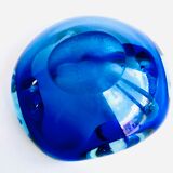 Vintage blue ashtray, Murano
