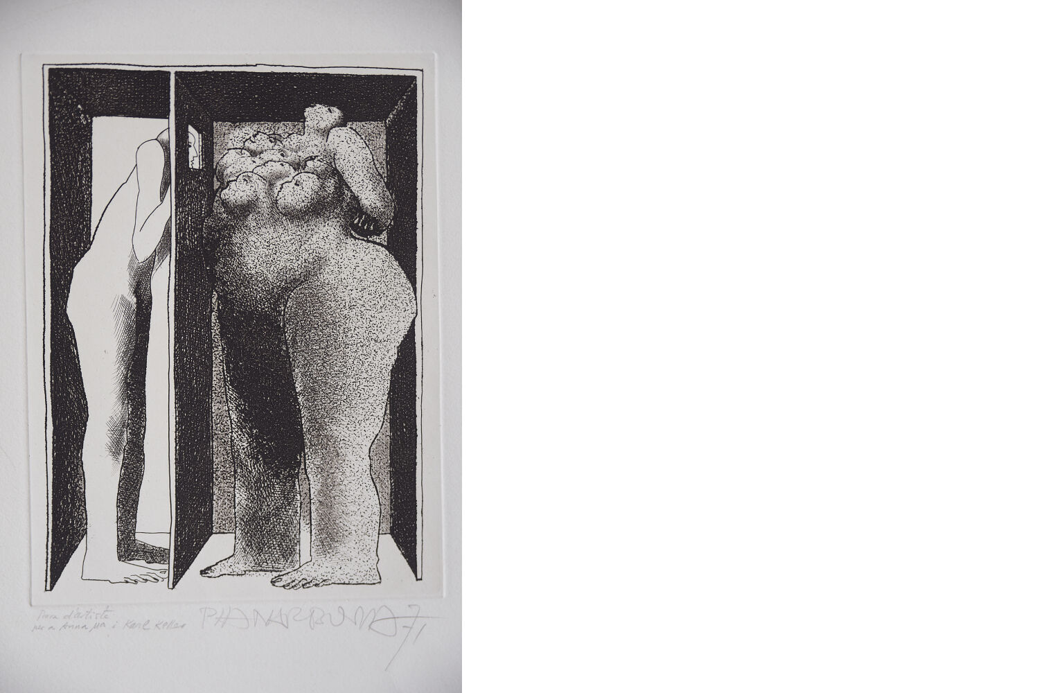 Graphics by Josep Pla-Narbona, INCOMUNICACIÓN Y LIBIDO, 1971