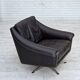 1960s, Danish swivel armchair by Aage Christensen, leather.