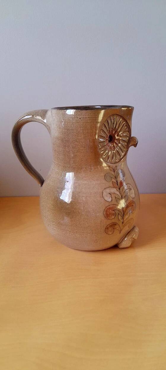 Zoomorphic owl pitcher, Michel Bailly, 1960.