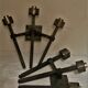 Pair of metal wall lamps from the 50
