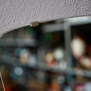Miroir rétroviseur années 60 ciselé rockabilly sixties déco murale