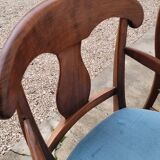 Pair of directorial style armchairs with sticks