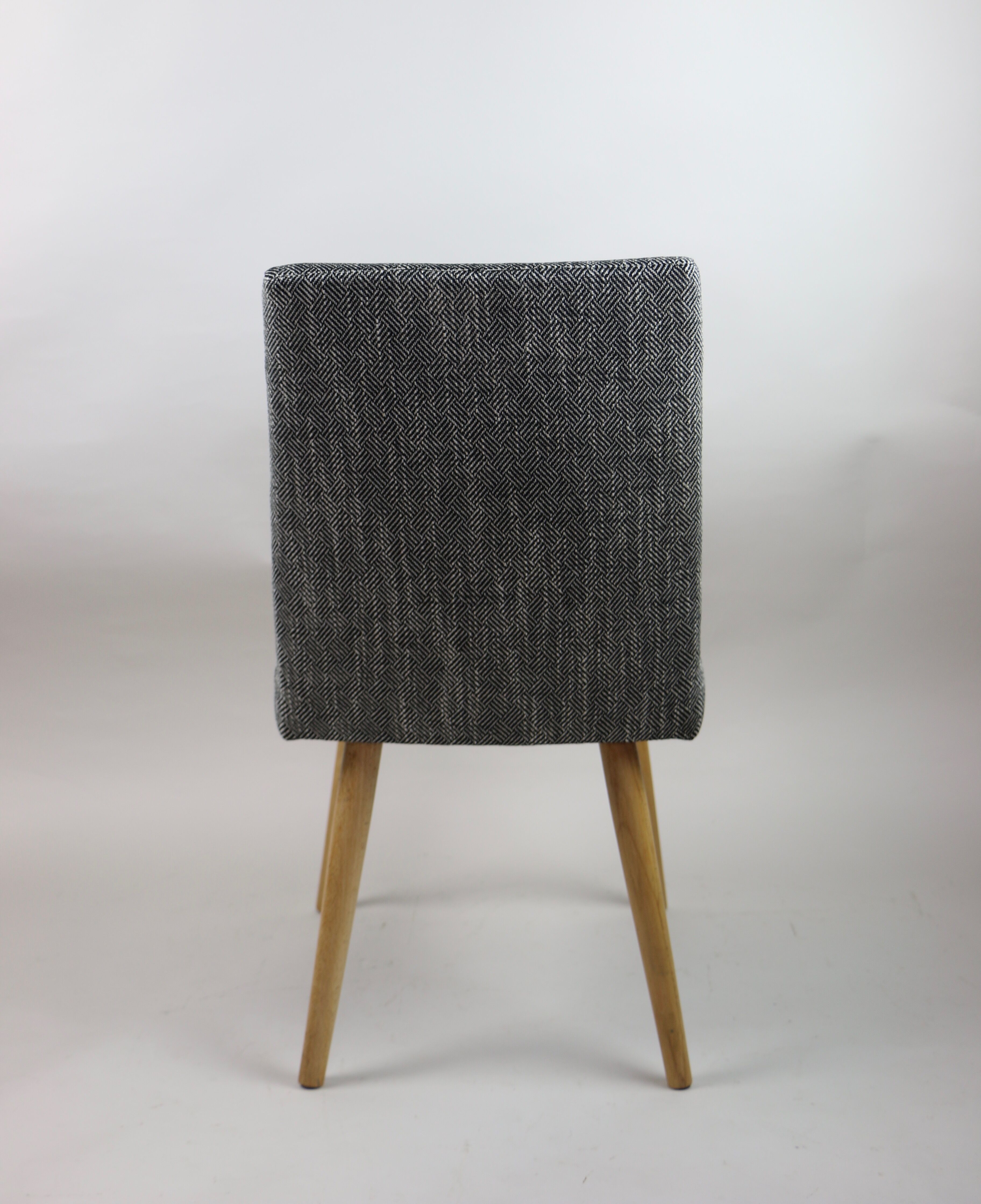 Ensemble de chaises vintage noir et blanc  1970