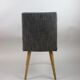 Ensemble de chaises vintage noir et blanc  1970