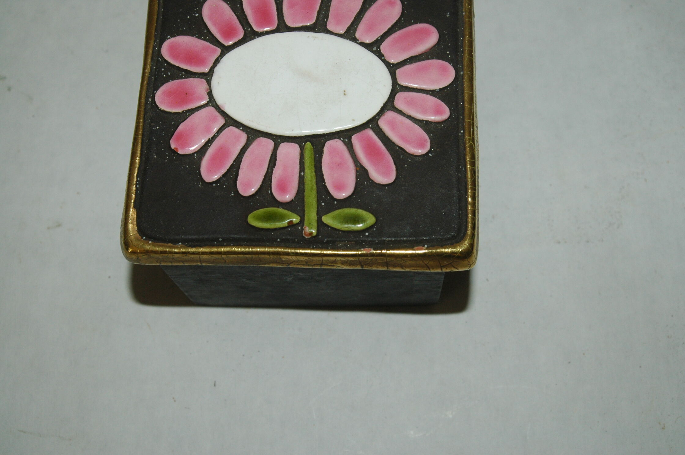 François Lembo Vallauris ceramic lid box