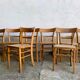 Lot de 45 chaises bistrot dépareillées en bois